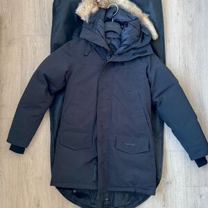 Canada Goose Black Puffer Jacket with Fur Trim